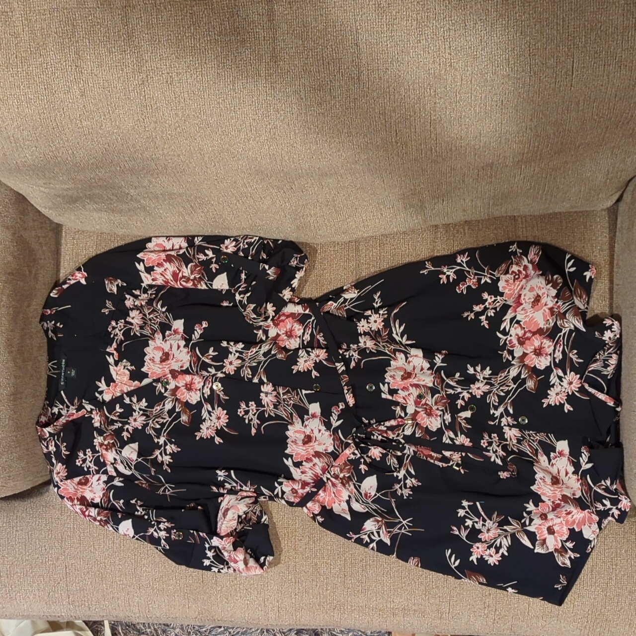 Women's Floral Shirt Dress M
